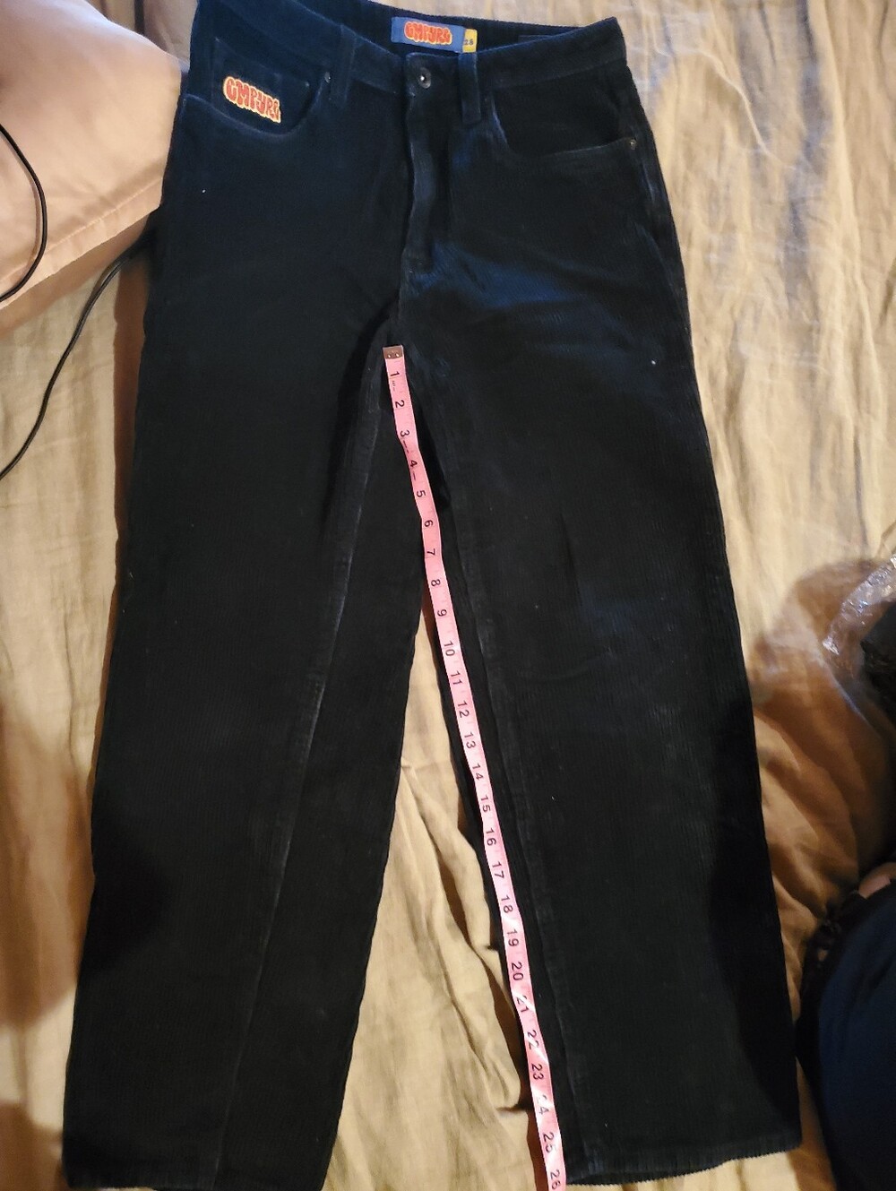 EMPYRE Black Corduroy Women’s Jeans - Classic Straight Fit